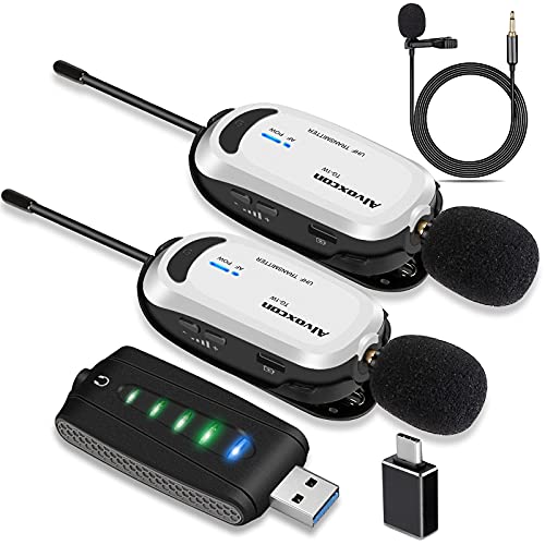 Wireless USB Lavalier Microphone for Smartphone & Computer - Alvoxcon