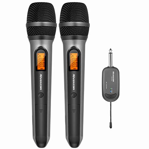 Dual Wireless Handheld Microphone System for Speech & Karaoke