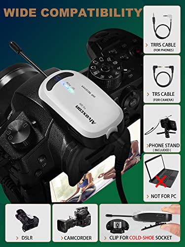 Dual Wireless Lapel Mic for iPhone, Android Smartphones - Alvoxcon