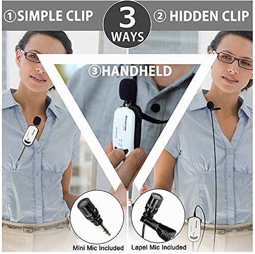 Wireless USB Lavalier Microphone for Smartphone & Computer - Alvoxcon