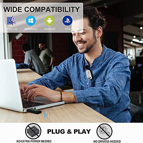 Wireless USB Lavalier Microphone for Smartphone & Computer - Alvoxcon