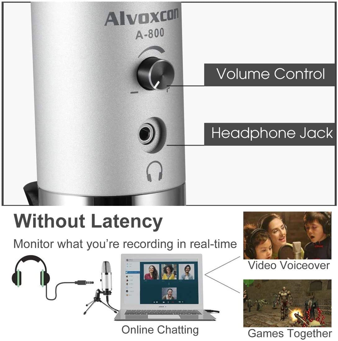 Computer Microphone for YouTube, Livestream - Alvoxcon