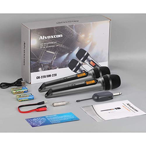 Dual Wireless Handheld Microphone Sytem - Alvoxcon