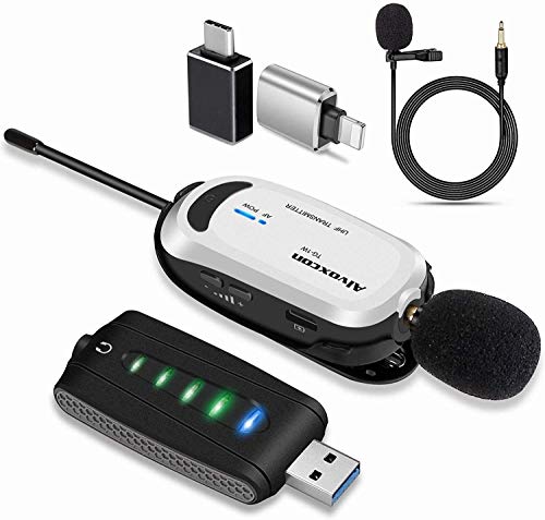 Wireless USB Microphone for iPhone & Computer Recording, Zoom Meeting - Alvoxcon